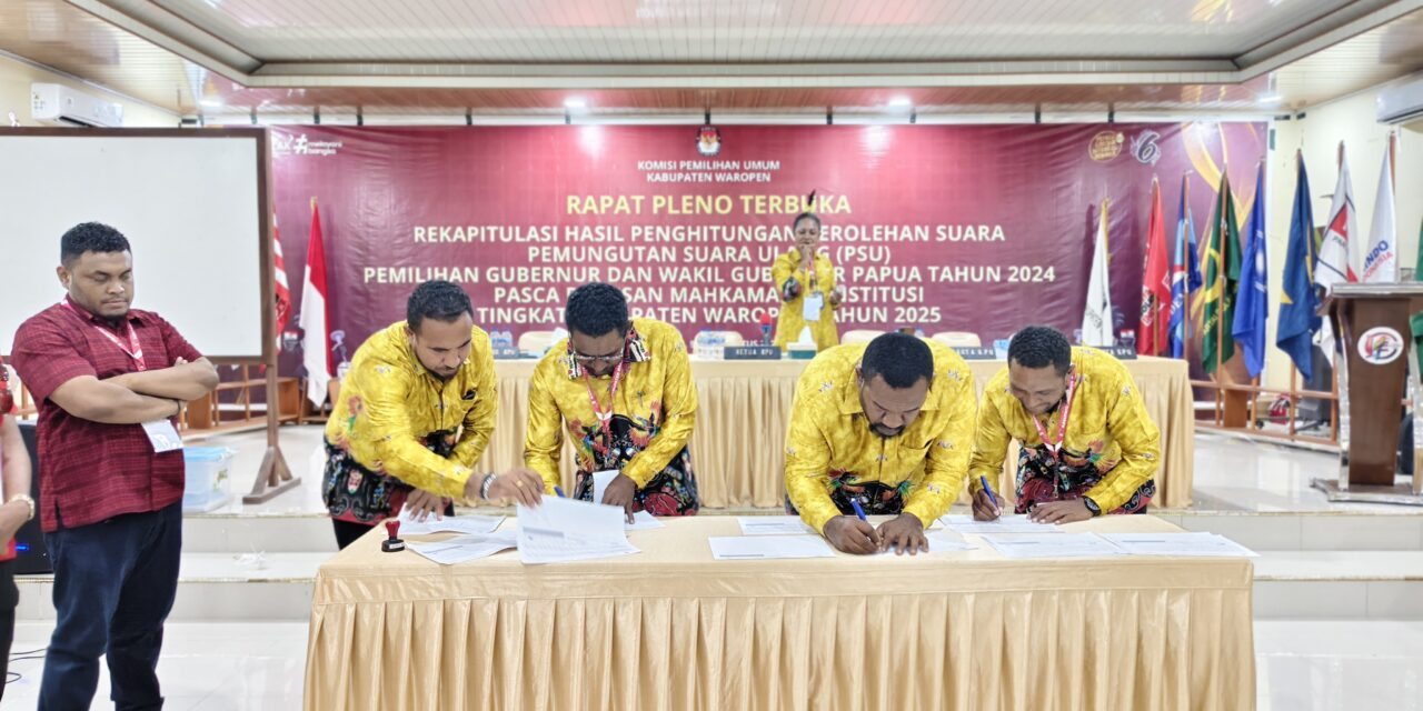BTM-CK Menang Mutlak di Kabupaten Waropen