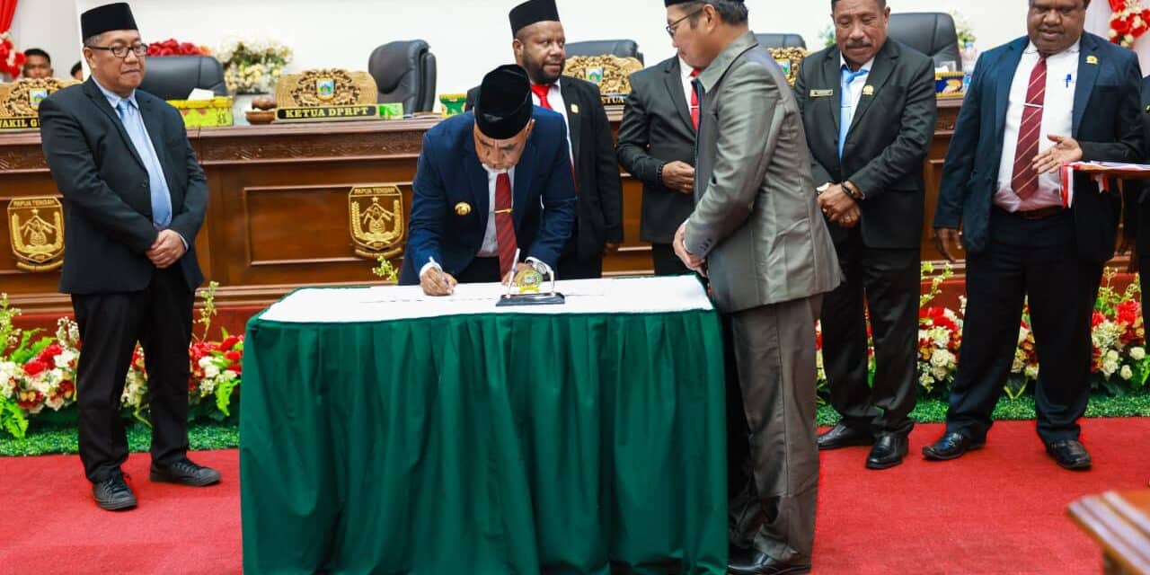 DPR Papua Tengah Tetapkan 3 Perdasi Strategis Dengan Sejumlah Catatan