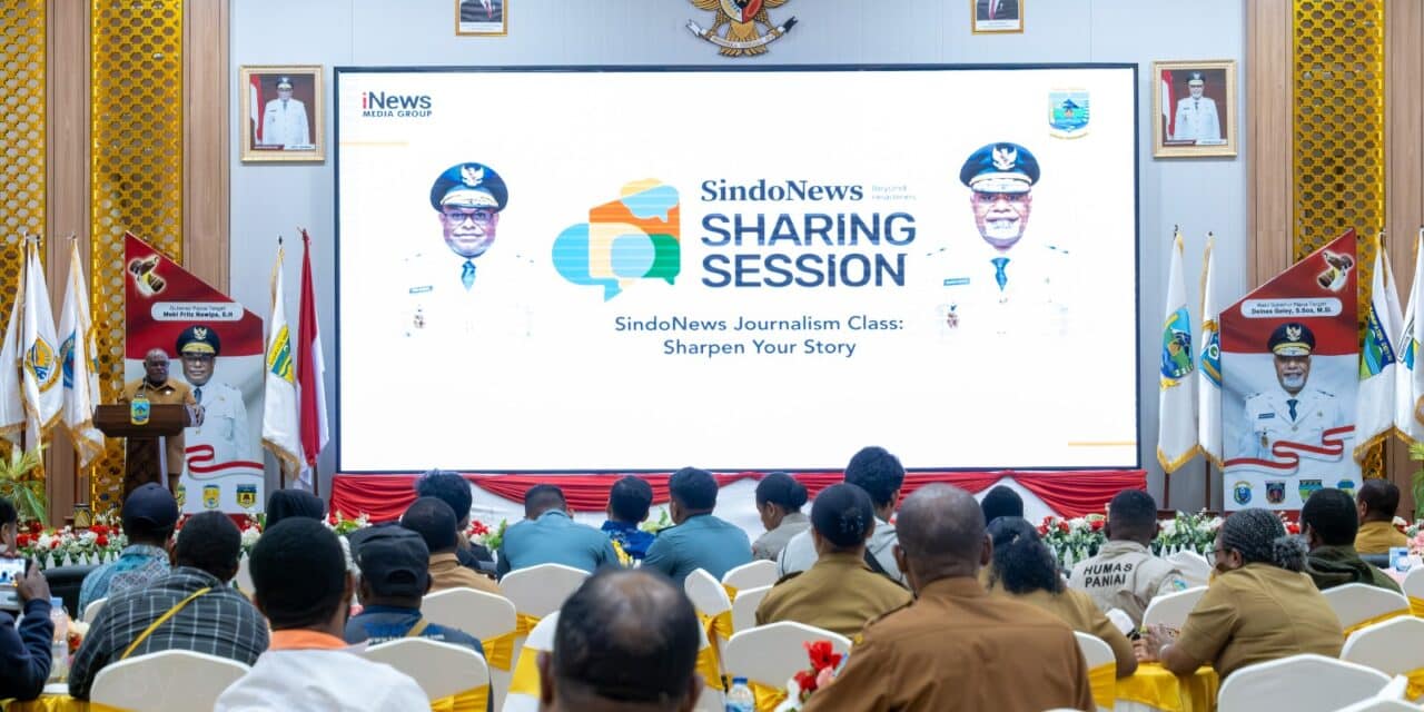 Di Sindonews Sharing Session, Gubernur Meki Nawipa Minta Jurnalis Lawan Hoaks dengan Berita Akurat