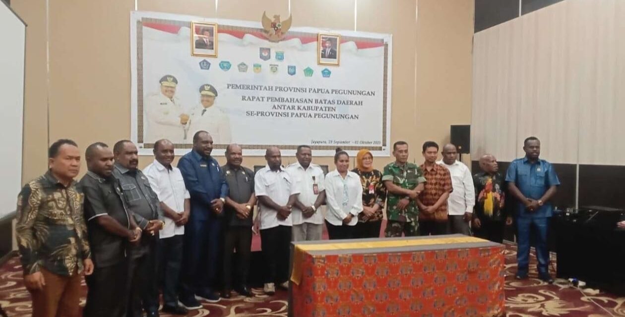 Pemkab Mamteng Bahas Batas Wilayah Dengan Yalimo dan Tolikara