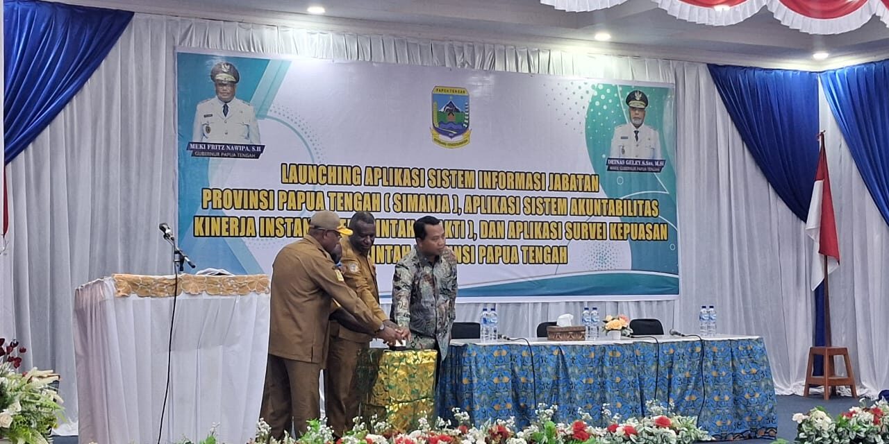 Pemprov Papua Tengah Perkuat Integrasi Data dengan Luncurkan Tiga Aplikasi