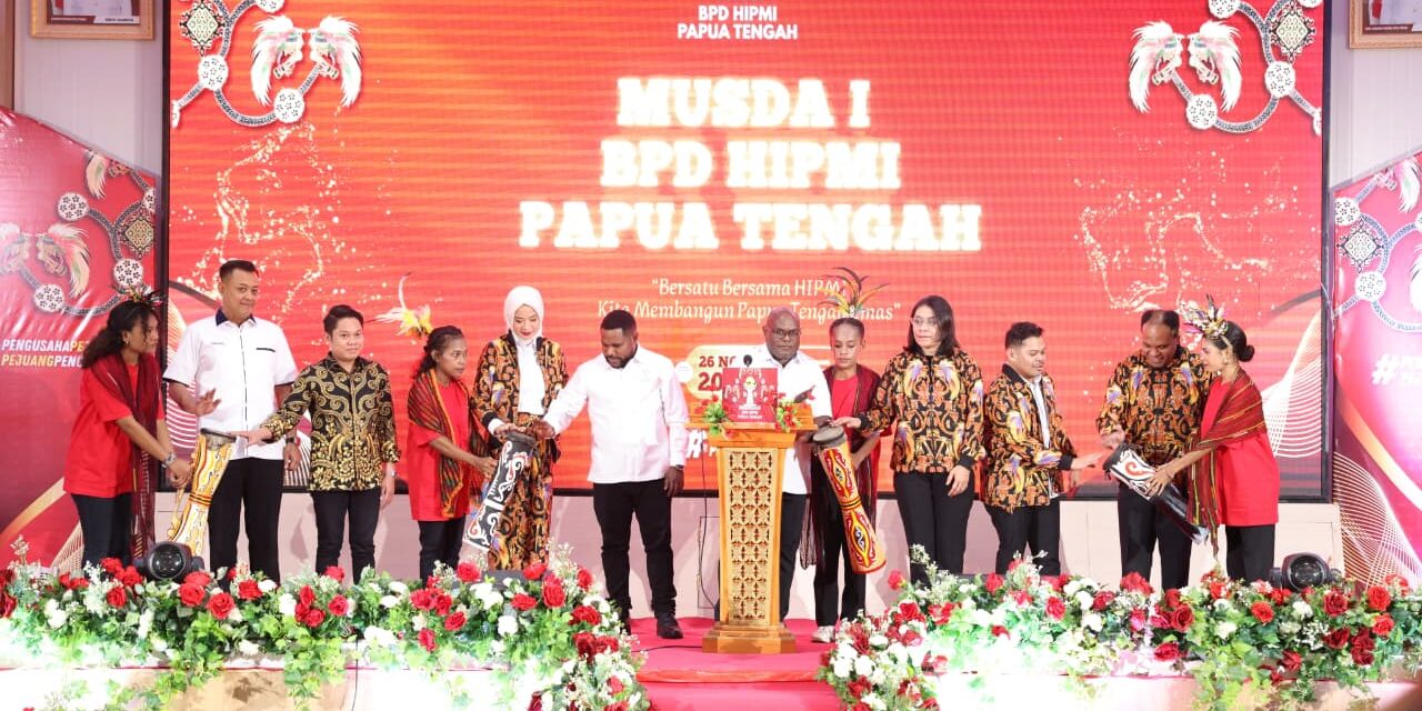 Hadiri Musda I HIPMI, Gubernur Papua Tengah Ingatkan Pengusaha Muda Konsisten Dalam Berusaha