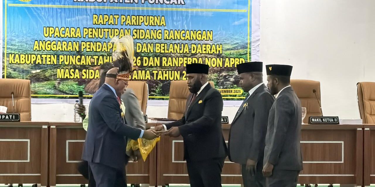 Sah! DPRK Tetapkan APBD Kabupaten Puncak 2026 Senilai Rp 1,59 Triliun
