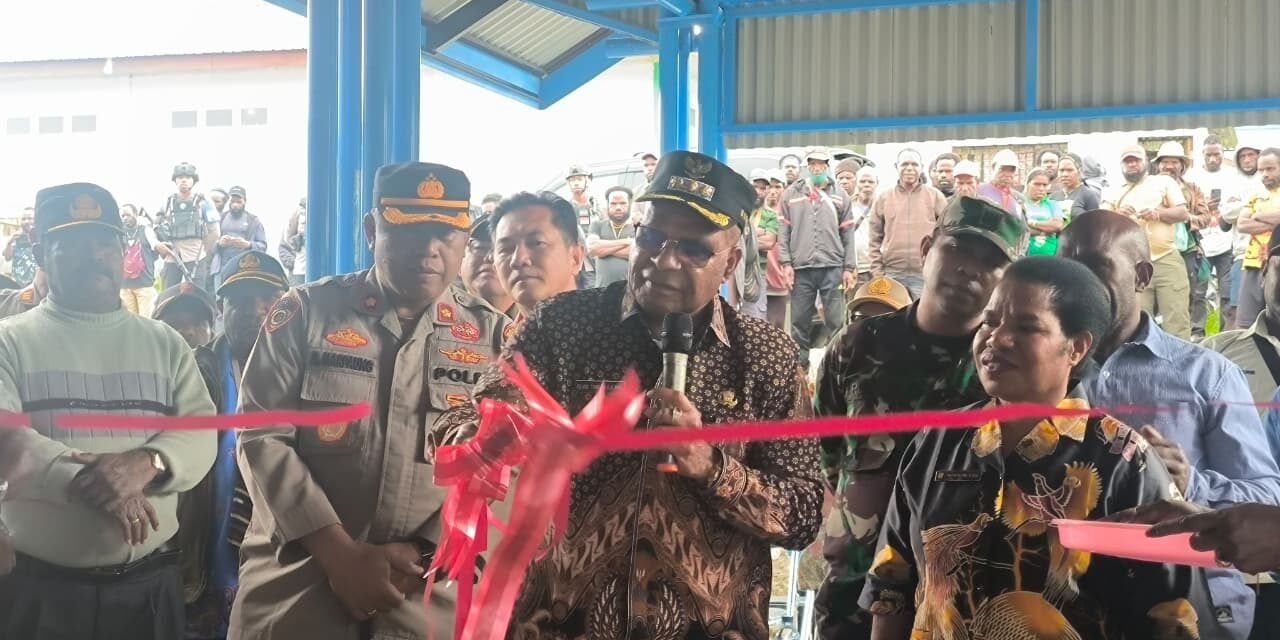 Elvis Tabuni: “Pasar Ilaga Ini Bukti Proteksi Kami Bagi Mama-Mama Pedagang Asli Papua”   