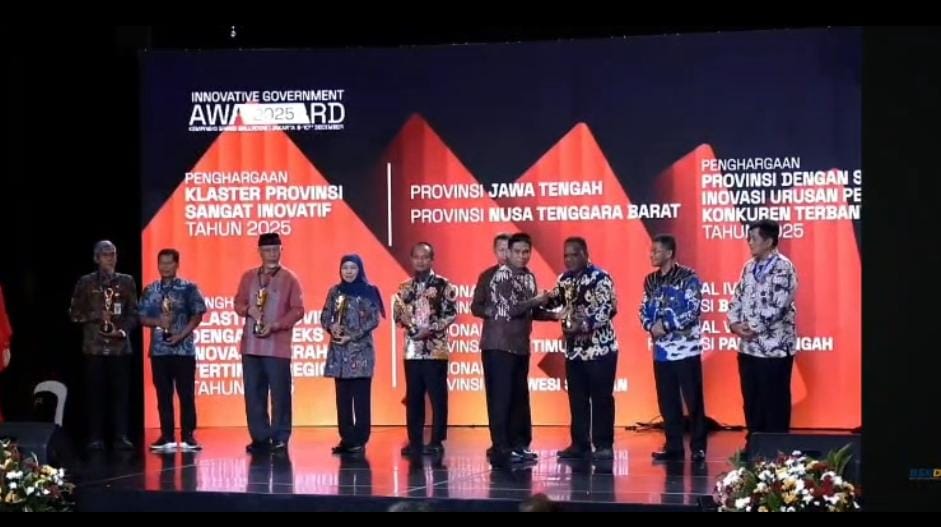 Papua Tengah Raih Penghargaan Daerah Inovatif di Innovative Government Award 2025