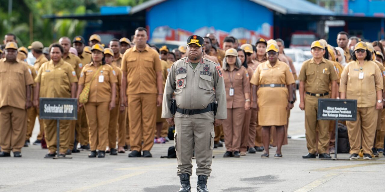 Apel Perdana 2026 Gubernur Meki Nawipa Tegaskan Disiplin dan Integritas ASN Papua Tengah