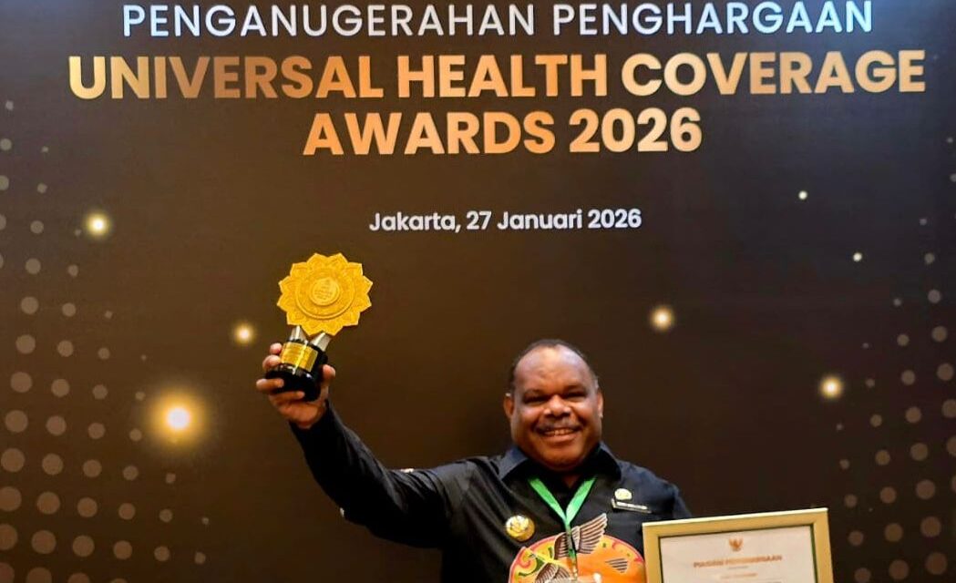 Bupati Yahukimo Terima UHC Award 2026, Tegaskan Komitmen Jamin Akses Kesehatan Warga Papua Pegunungan