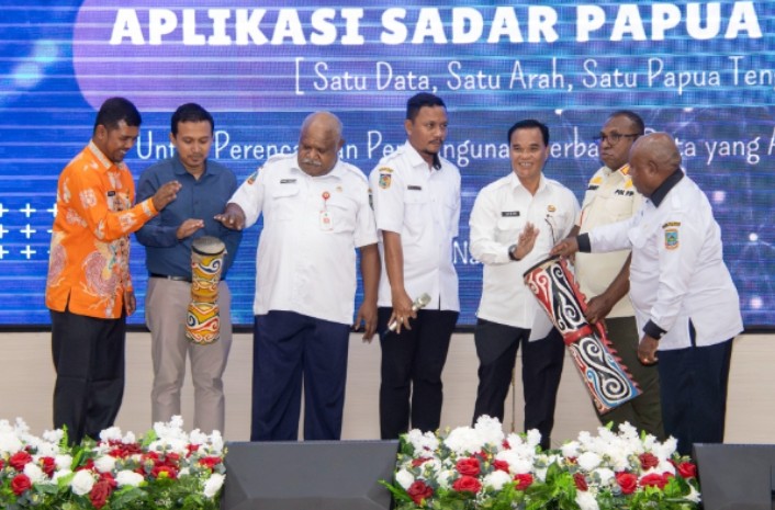 Peluncuran Aplikasi SADAR Papua Tengah Wujudkan Sumber Data Kebenaran Tunggal