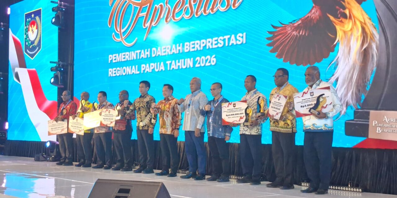 Kemendagri RI Beri Apresiasi Pemerintah Daerah Berprestasi Regional Papua Tahun 2026