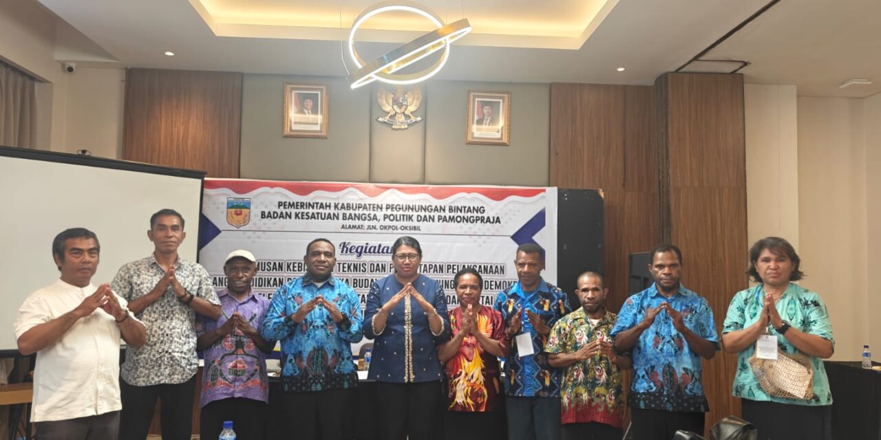 Badan Kesbangpol Pegunungan Bintang Gelar Sosialisasi Pendidikan Politik Bagi Pelajar, Mahasiswa, dan Pengurus Partai Politik  di Jayapura