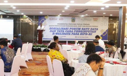 Pemprov Papua Tengah Sosialisasi Forum Satu Data Untuk Pembangunan Terintegrasi dan Berkualias
