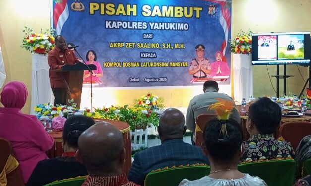 ‎Pisah Sambut Kapolres Yahukimo, Bupati: Kita Tidak Senang Caranya, Bukan Orangnya  ‎
