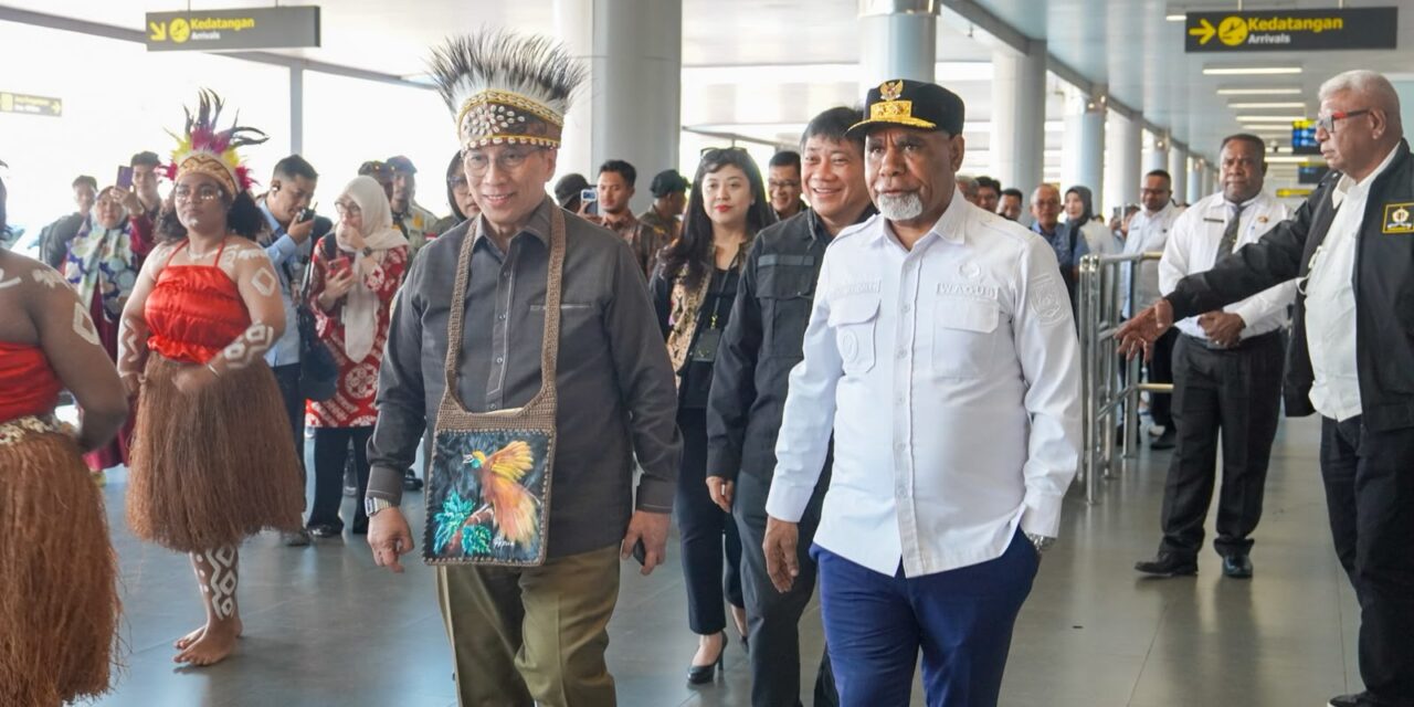 Sambut Kedatangan Wamen Bappenas, Wagub Papua Tengah: “Komitmen Pempus Mendorong Percepatan Pembangunan Daerah”