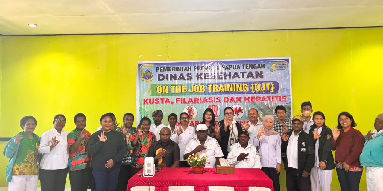 Dinkes Papua Tengah Gelar OJT Program Kusta, Filariasis, Hepatitis, dan ISPA/Pneumonia di Deiyai