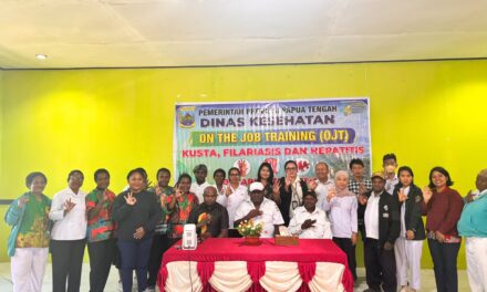 Dinkes Papua Tengah Gelar OJT Program Kusta, Filariasis, Hepatitis, dan ISPA/Pneumonia di Deiyai