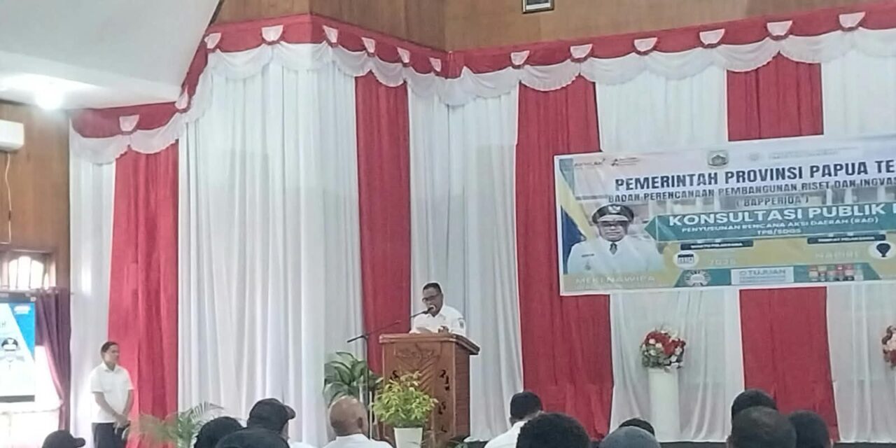 Konsultasi Publik Penyusunan RAD TPB/SDGs 2025–2029, Instrumen Program Pembangunan Papua Tengah