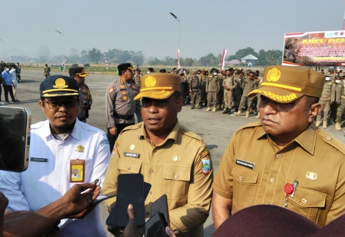 Pemprov Papua Tengah dan TNI-Polri Gelar Pasukan Kesiapsiagaan Penanggulangan Karhutla Tahun 2026