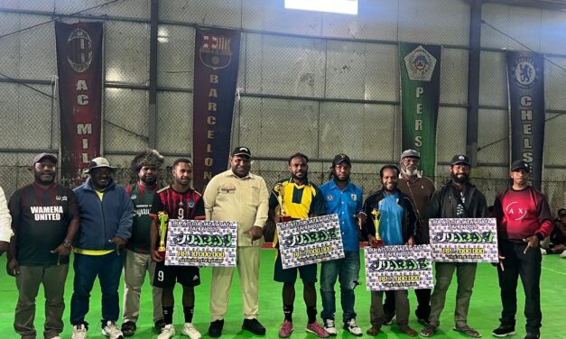 Sukseskan Futsal Bupati Cup Bersama KNPI, Ketua PSSI Jayawijaya: “Kami Siap Kolaborasi Gelar Turnamen Yang Lebih Besar ke Depan”