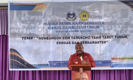 ‎STKIP Tunas Papua Mulai Perkuliahan Semester Ganjil TA 2026/2027 dengan Ibadah dan Kuliah Umum
