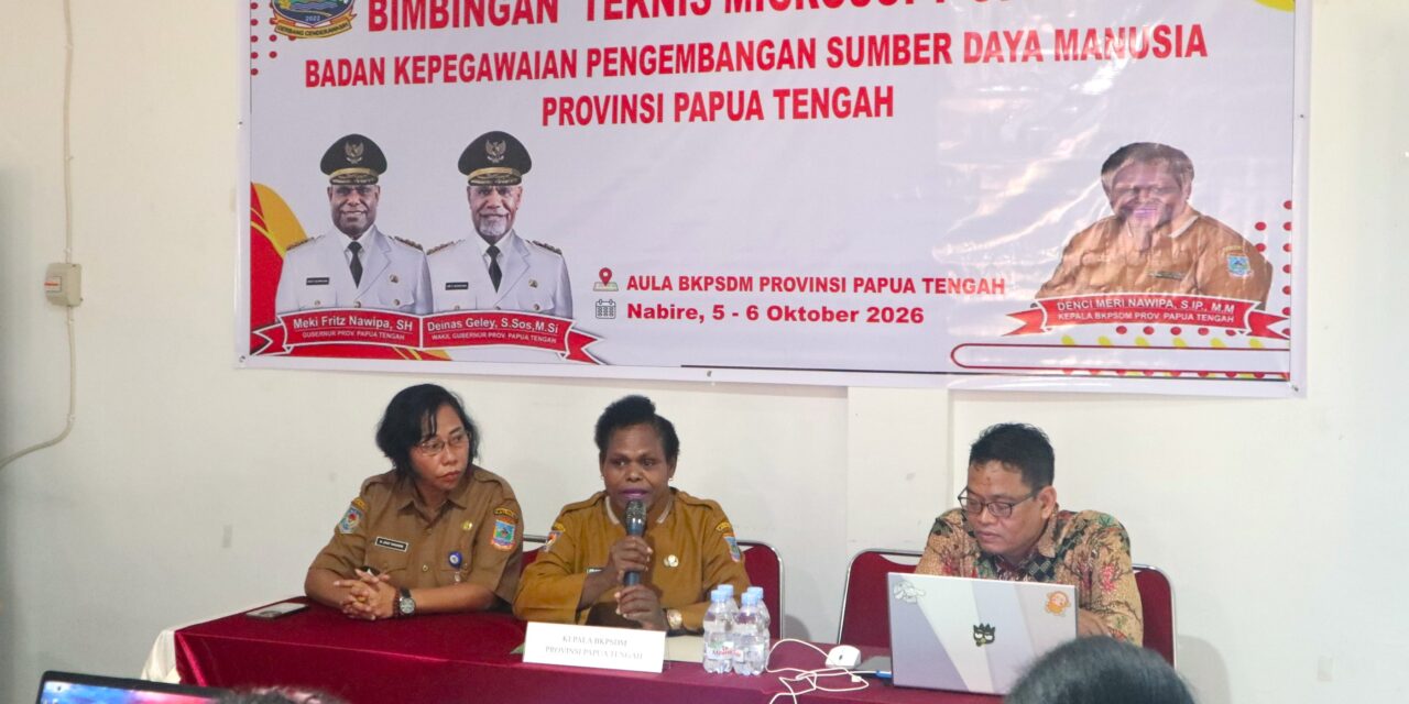 Dukung Kerja Berbasis Komputer, BKPSDM Gelar Bimtek Microsoft Office Bagi ASN di Papua Tengah