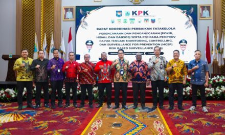 Rakor Dengan KPK, Pemprov Papua Tengah Komitmen Perbaiki Tata Kelola Keuangan di Tiga Area Rawan Korupsi